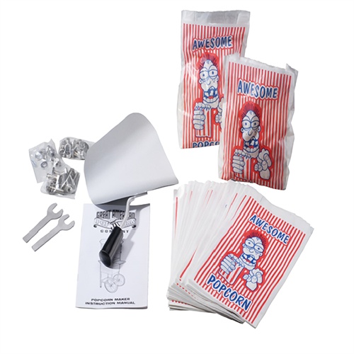 Great Northern 6000 Roosevelt 8oz Popcorn Machine/Cart Red