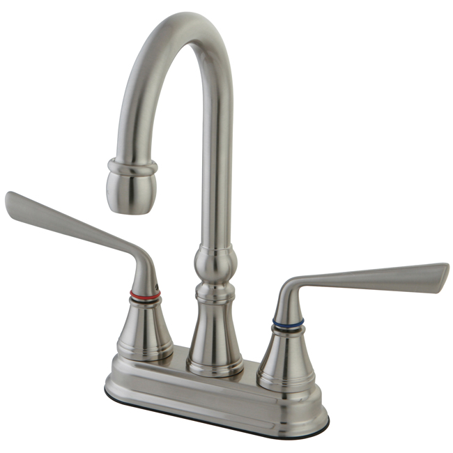 Kingston Brass KS2498ZL Two Handle 4" Centerset Bar Faucet