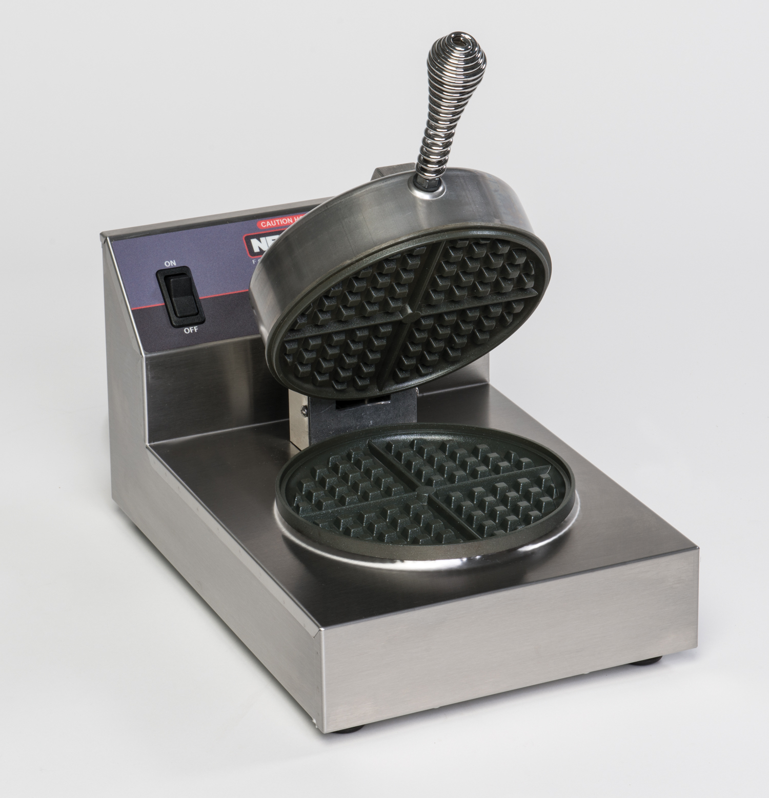 Nemco 7000A Single 7" Fixed Aluminum Grid Waffle Baker, 120V