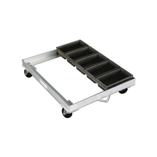 New Age 93189 Bread Pan Dolly, Holds 5 Strap 1lb. Loaf Pans